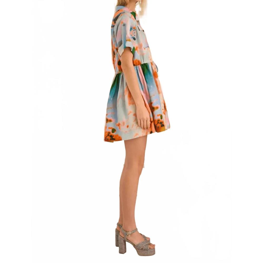NEW HUNTER BELL peyton mini dress in lava lamp - Picture 4 of 6
